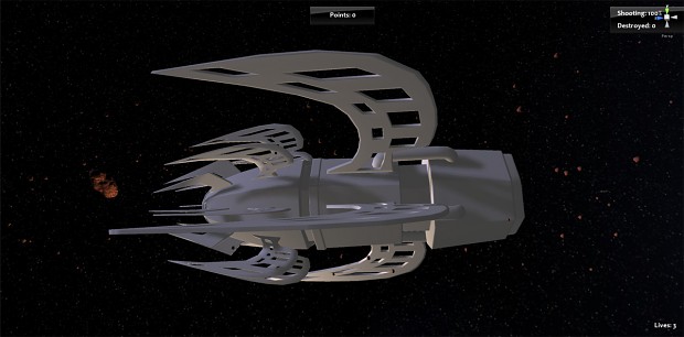 Attacker Starship - Work in Progress 1 of 6