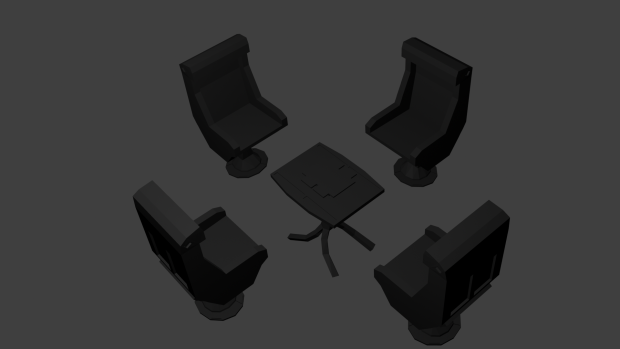 Chairs and Tables Renders