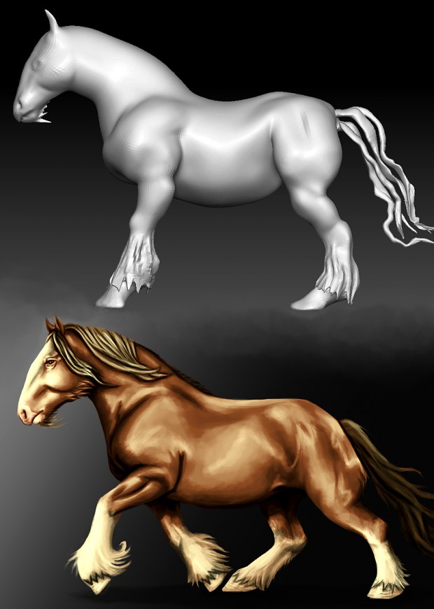 Horse Model WIP 1