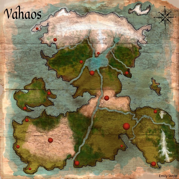 Vahaos Map with Cities