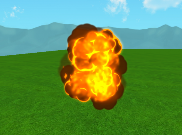 Paper bomb explosion