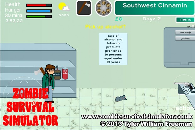 Zombie Survival Simulator - Stores