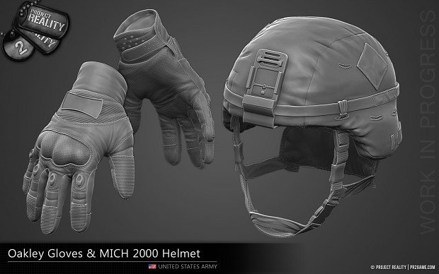 Oakley Gloves and MICH 2000 Helmet - WIP