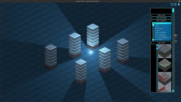 2D Isometric lighting.