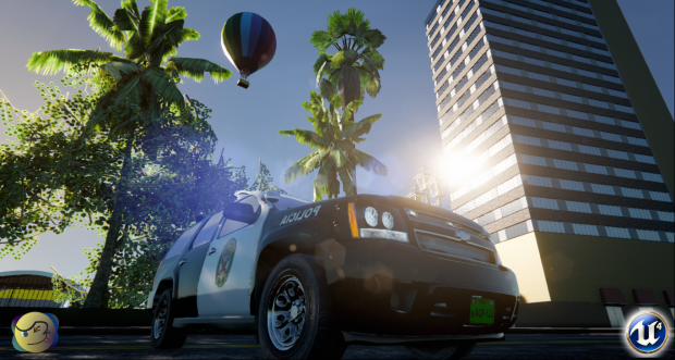The Police Car (first version) UE4