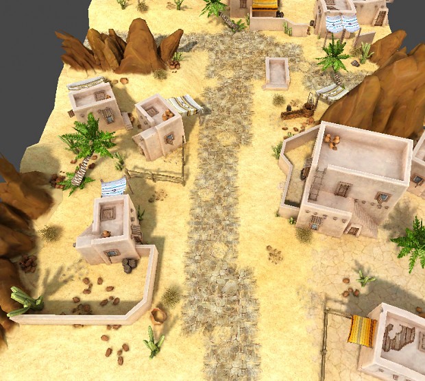 Desert city layout