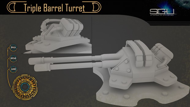 Triple Barrel Turret