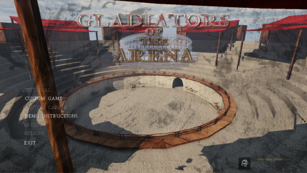 Gladiators of the arena new menu layout