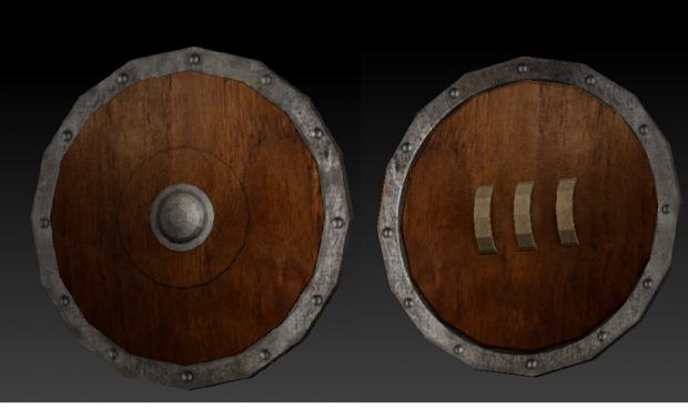 Wooden shield WiP