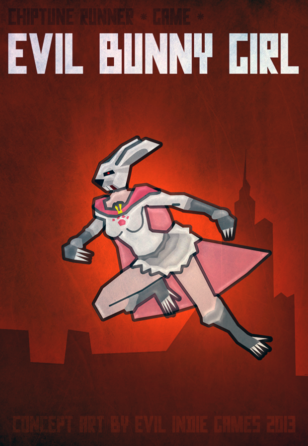 Evil Bunny Girl - Chiptune Runner game Boss