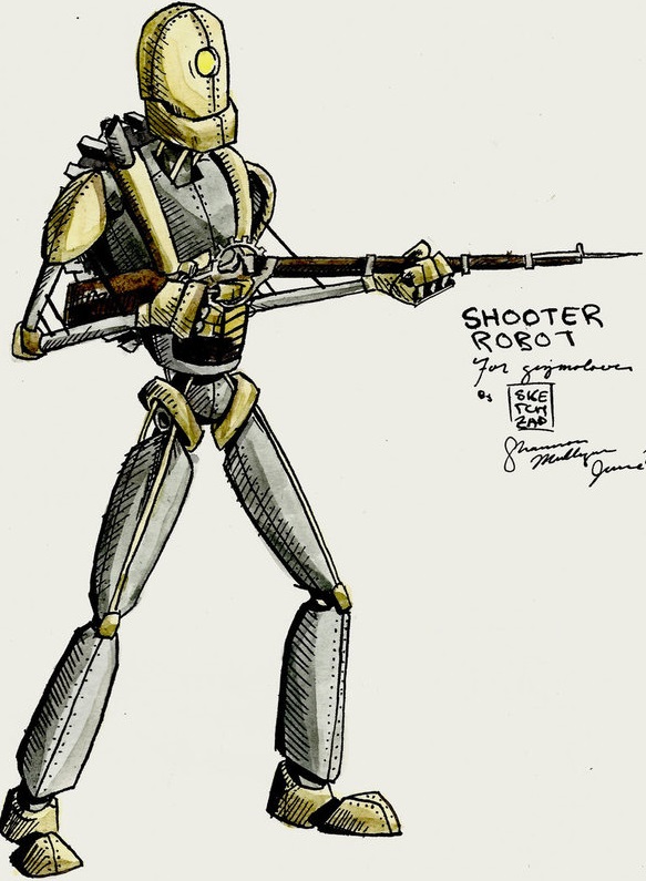 Shooter Warbot (Survival concept art)