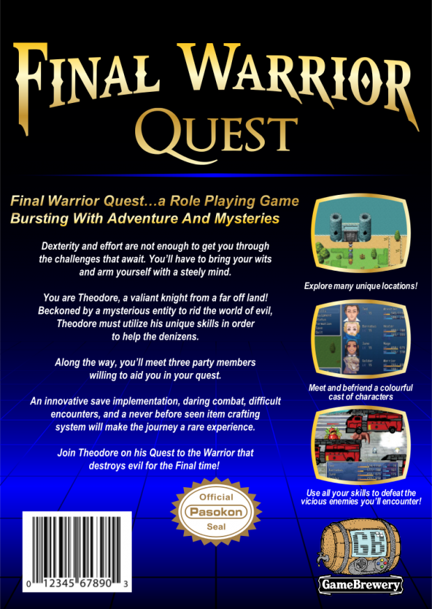 Final Warrior Quest Promo