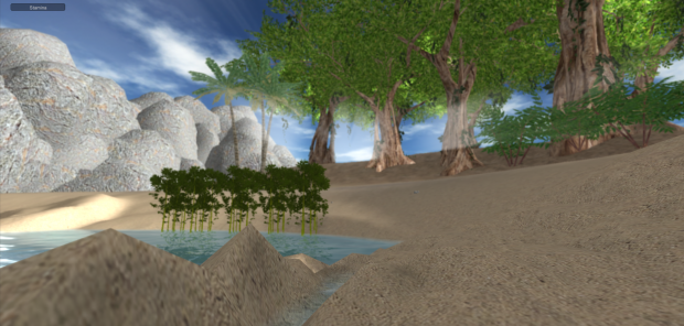 Look at the forest with placeholder models..