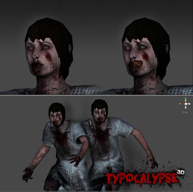 Working on improving our current zombie textures