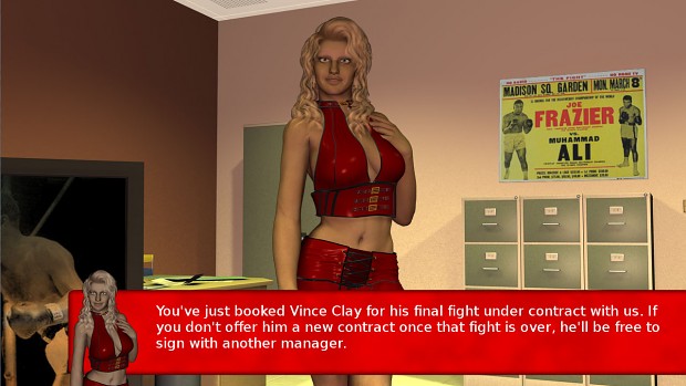 Boxing Manager Game Screenshot - Tracy