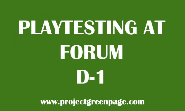 Join us at our forum for play testing!
