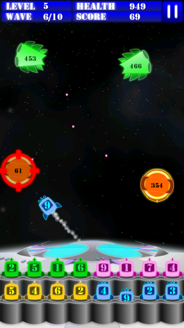 Updated Super Math Invaders Screenshots