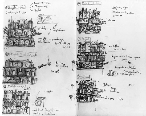 42 Stories: Concept Sketches