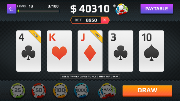 Aces: video poker