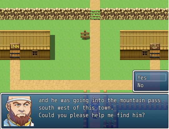 Screenshoot of first quest