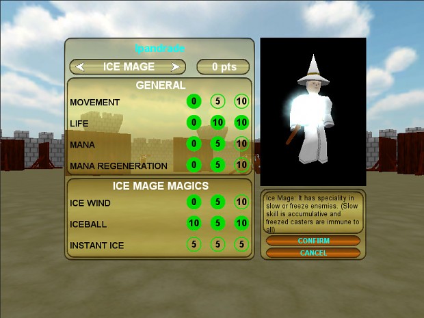 Class Selector - Ice Mage