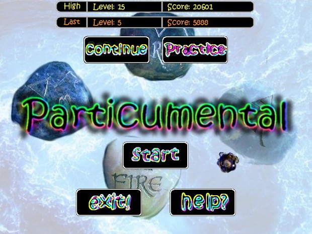 Particumental Menu and Options