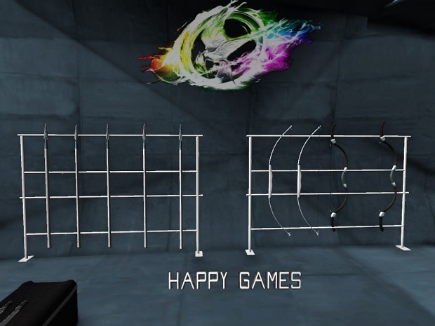 Happy Games: The Hunger Games few arena weapons.