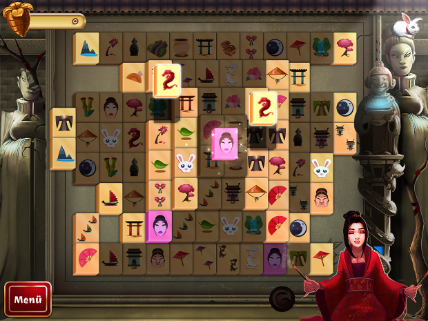 2D Mahjong Temple - Screenshot