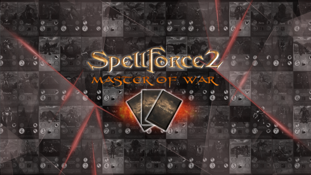 SpellForce 2 - Master of War Wallpaper - Scatterd Logo