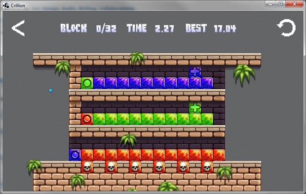 early screenshot of a level