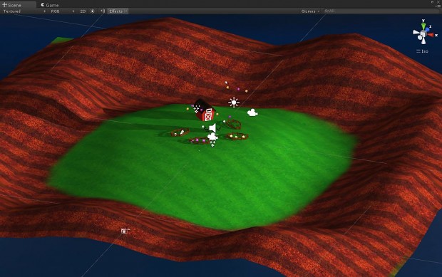 Screenshot of the gameplay environment