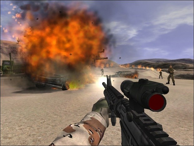 destroy the barricad in delta force xtreme 2