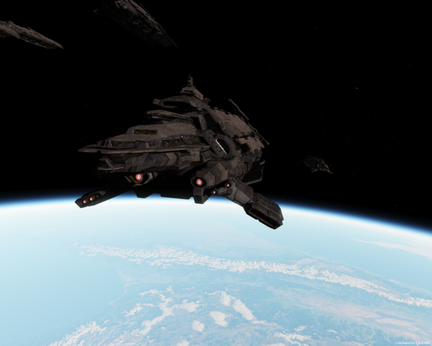 Minmatar supercarriers in orbit