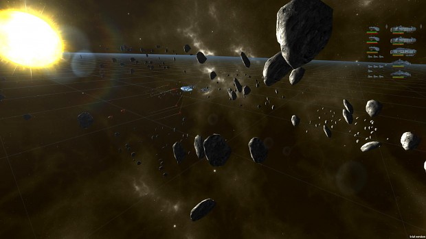 Procedural asteroid field
