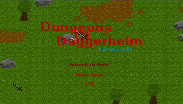 New Dungeons of Daggerhelm Main Menu
