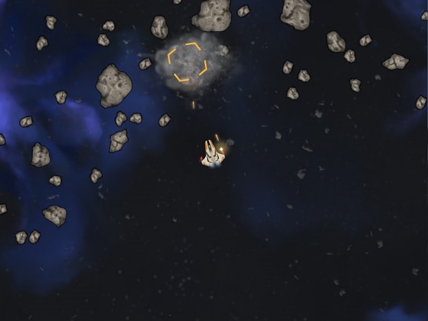 Letting off some steam in an asteroid field