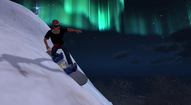 Snowboarding in Snowflash