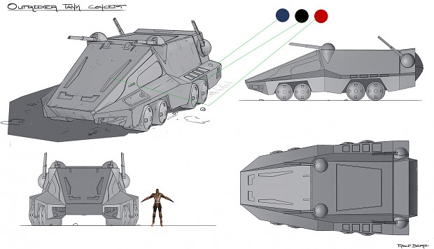 Outrider Tank Concept Art