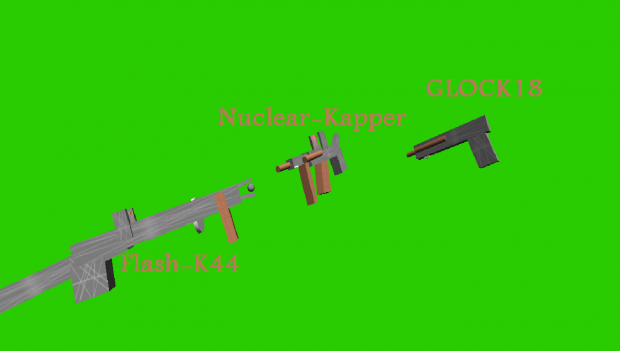 Three Weapons 3D Models