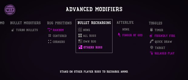 Advanced modifiers