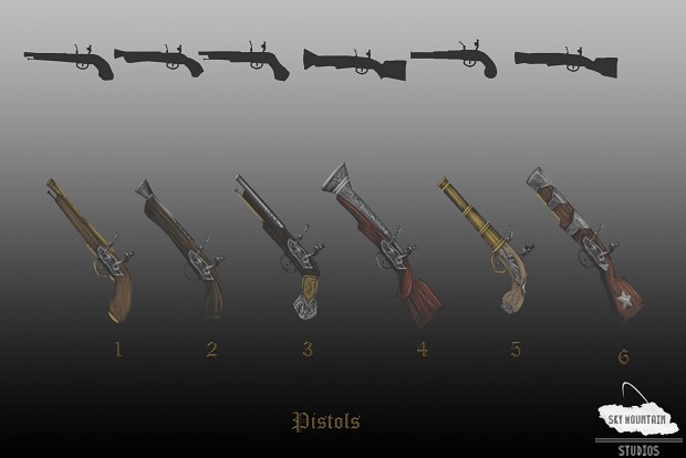 Concept Art: Pistols