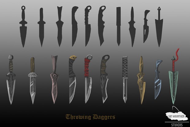 Concept Art: Throwing Daggers