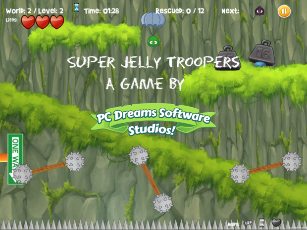 Mac OSX Promo screen - Super Jelly Troopers