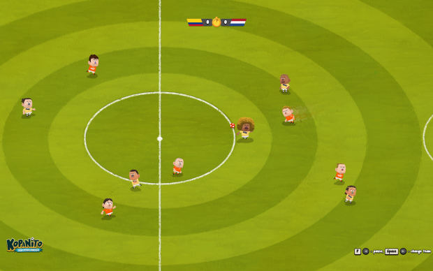 Colombia vs. Netherlands - playing with a red ball