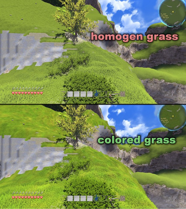 Comparison grass