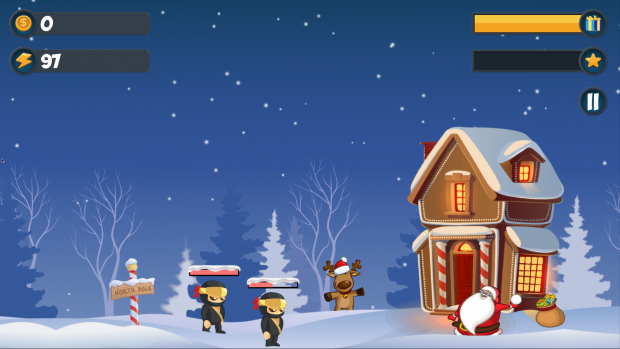 Santas Christmas Slam - Gameplay Screens