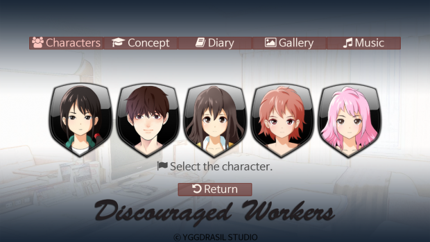 Discouraged Workers Demo Characters Archive