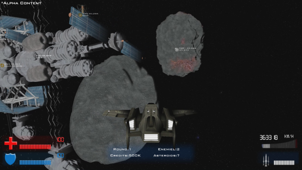 Asteroids HD Alpha Content