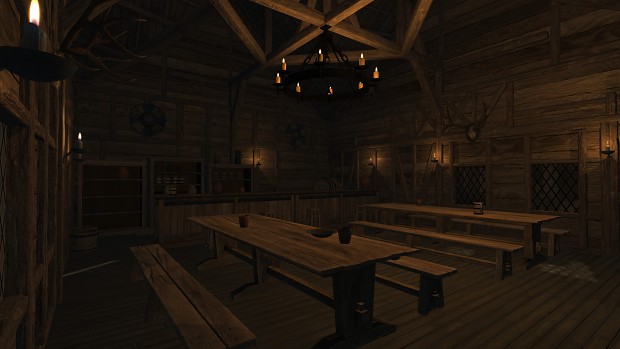 New buildings: smithy, shops and taverns