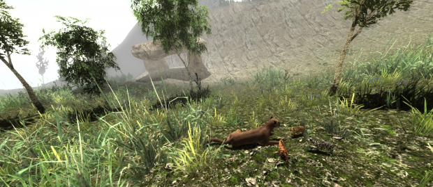 Screenshots showing the new version of Untamed: Life of a Cougar